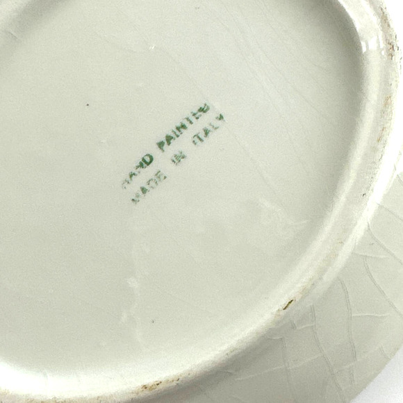 Vintage Hand Painted Lemon Dish Made In Italy 7" - Picture 6 of 10